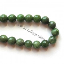 Nefrit, 8 - 9 mm, 1 ks