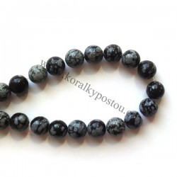 Obsidián vločkový, 8 - 9 mm, 1 ks